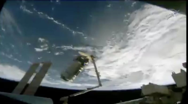 DhabiSat arrived at the International Space Station on board the Cygnus NG-15 resupply spacecraft.