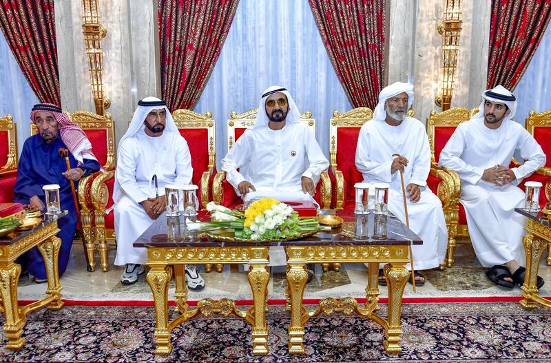Sheikh Mohammed bin Rashid, Vice President and Ruler of Dubai, welcomes well-wishers during Ramadan.