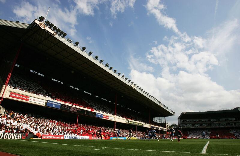 LONDON - MAY 07:  A general view of play during the Barclays Premiership match between Arsenal and Wigan Athletic at Highbury on May 7, 2006 in London, England.  The match was the last to be played at Highbury after 93 years, as next season Arsenal will kick off nearby at the new Emirates Stadium.  (Photo by Shaun Botterill/Getty Images)