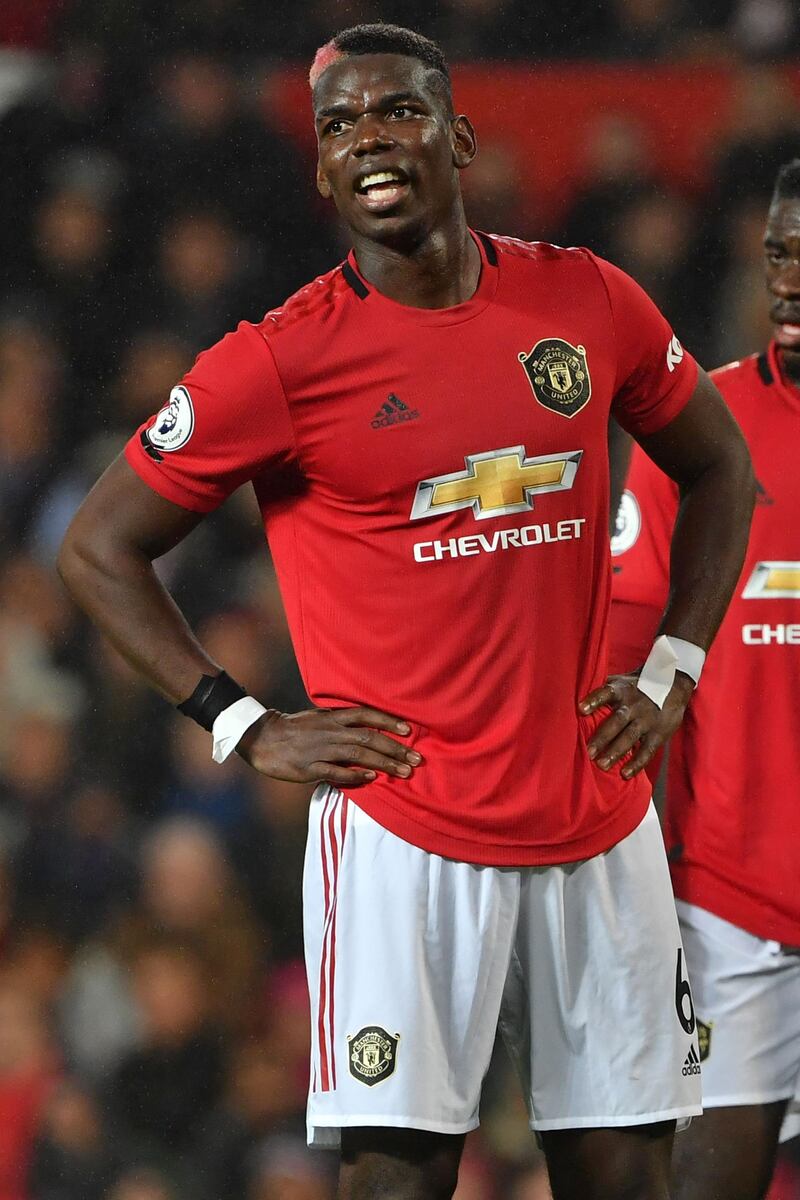 Manchester United midfielder Paul Pogba was back in the line-up after being a pre-match injury doubt. AFP