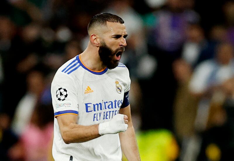 Karim Benzema – 8: Scooped first-time shot way over bar early on but kept well under control by City until a minute from time when his volleyed pass was finished by Rodrygo. Side-footed shot straight at keeper early on extra-time, before being fouled in box and scoring penalty himself later to win the tie minutes later. Reuters

