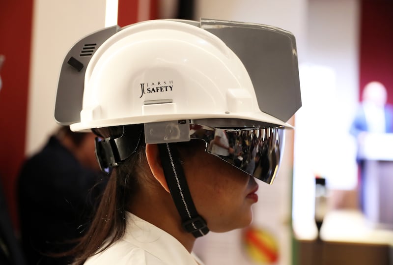 The range of helmets was invented by Indian start-up Jarsh Safety and unveiled by electronics distributor NIA Limited, a company with headquarters in Dubai.