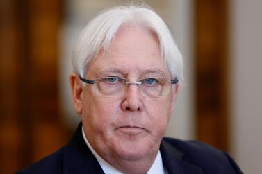 United Nations Special Envoy to Yemen Martin Griffiths attends a meeting with Russia's Foreign Minister Sergei Lavrov in Moscow, Russia July 1, 2019. Reuters 