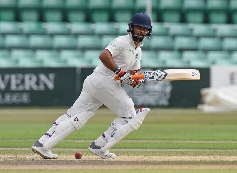 WORCESTER, ENGLAND - JULY 18:  Rishabh Pant of India A bats during Day Three of the Tour Match between England Lions and India A at New Road on July 18, 2018 in Worcester, England.  (Photo by Tony Marshall/Getty Images)