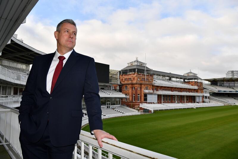 (FILES) In this file photo taken on January 09, 2019 The new Managing Director of England Men's Cricket, at the ECB, Ashley Giles, poses for a photograph at Lords cricket ground in London. England managing director Ashley Giles believes Pakistan's tour in August, will go ahead even though three Pakistani cricketers have tested positive for coronavirus. The Pakistan Cricket Board announced on June 22, 2020 that leg-spinner Shadab Khan, fast bowler Haris Rauf and teenage batsman Haider Ali had tested positive for COVID-19 despite showing no symptoms and would now go into self-isolation. - RESTRICTED TO EDITORIAL USE. NO ASSOCIATION WITH DIRECT COMPETITOR OF SPONSOR, PARTNER, OR SUPPLIER OF THE ECB
 / AFP / Ben STANSALL / RESTRICTED TO EDITORIAL USE. NO ASSOCIATION WITH DIRECT COMPETITOR OF SPONSOR, PARTNER, OR SUPPLIER OF THE ECB
