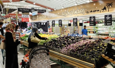 Emiratis shopping in Geant in Dubai. Jaime Puebla / The National 