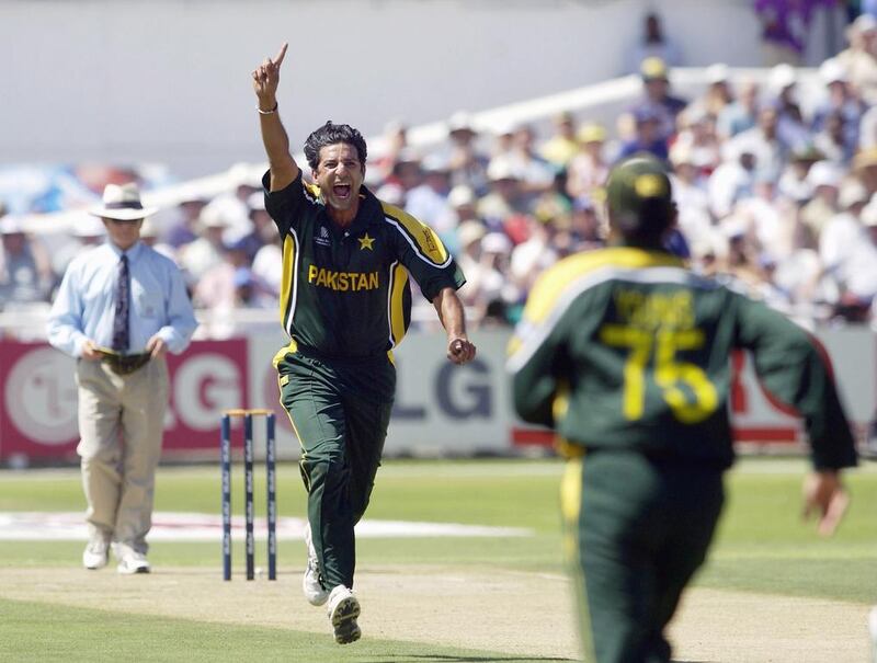 Wasim Akram, in action 12 years ago, is considered one of the greatest fast bowlers of all time. Tom Shaw / Getty Images