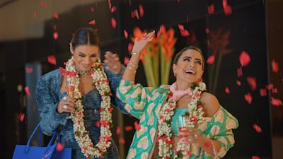 Dubai Bling stars Zeina Khoury and Safa Siddiqui took a trip to india in season two. Photo: Netflix