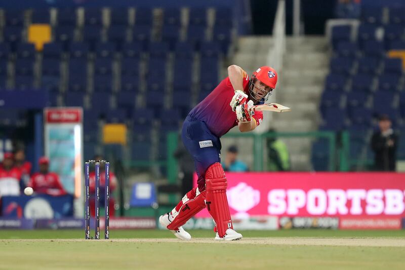George Munsey of Dubai Capitals scored 57 off 43 balls in his side's seven-wicket DP World International League T20 victory over Abu Dhabi Knight Riders at the Zayed Cricket Stadium, Abu Dhabi, on January 30, 2023. Photo: Prashant Bhoot/CREIMAS