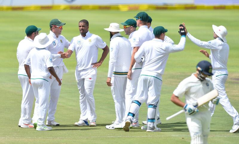 CAPE TOWN, SOUTH AFRICA - JANUARY 08: Rohit Sharma of India walks off during day 4 of the 1st Sunfoil Test match between South Africa and India at PPC Newlands on January 08, 2018 in Cape Town, South Africa. (Photo by Ashley Vlotman/Gallo Images/Getty Images)