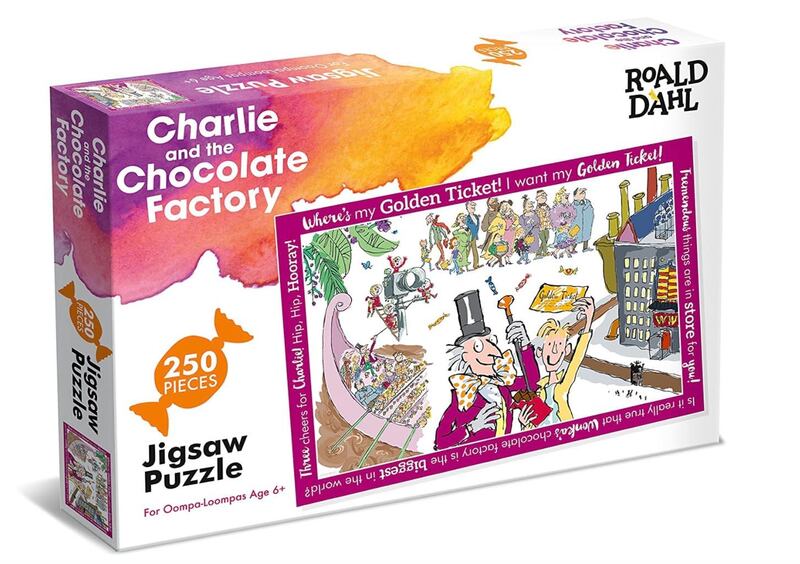 Roald Dahl's Charlie And the Choclate Factory jigsaw puzzle, 250 pieces, for "oompa loompas" aged 6 and up, Dh51.45, from www.amazon.ae