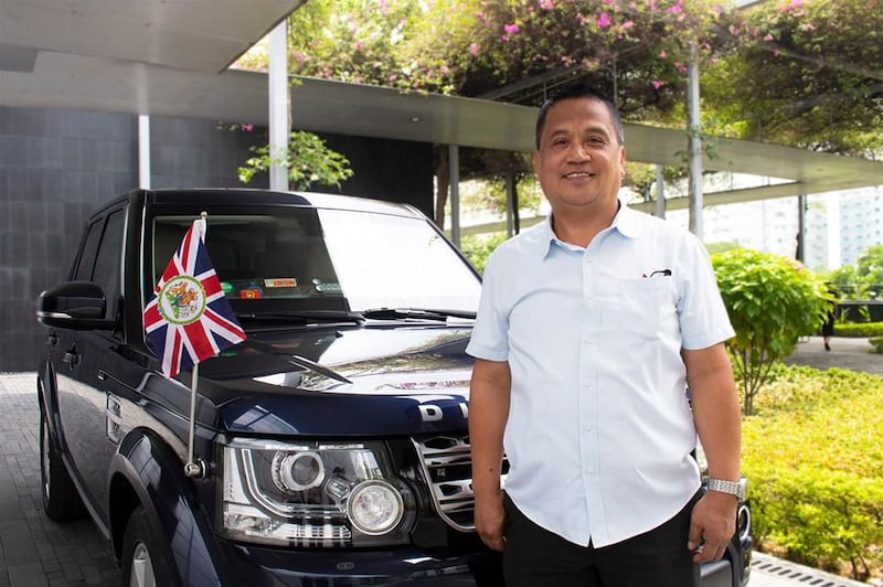 Driver Ronald Quitevis has received a British Empire Medal for his services to UK-Philippines relations. Courtesy British Embassy Manila - Facebook