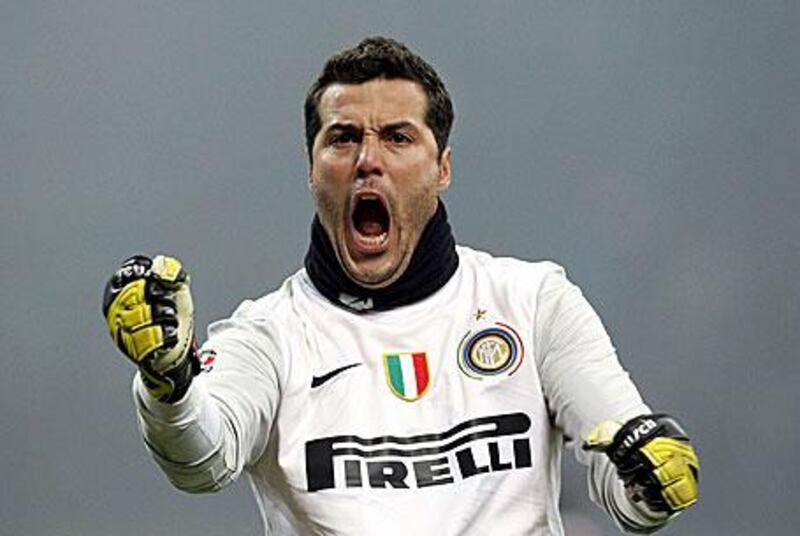Julio Cesar, Inter's Brazilian goalkeeper, is arguably the world's best in his position.