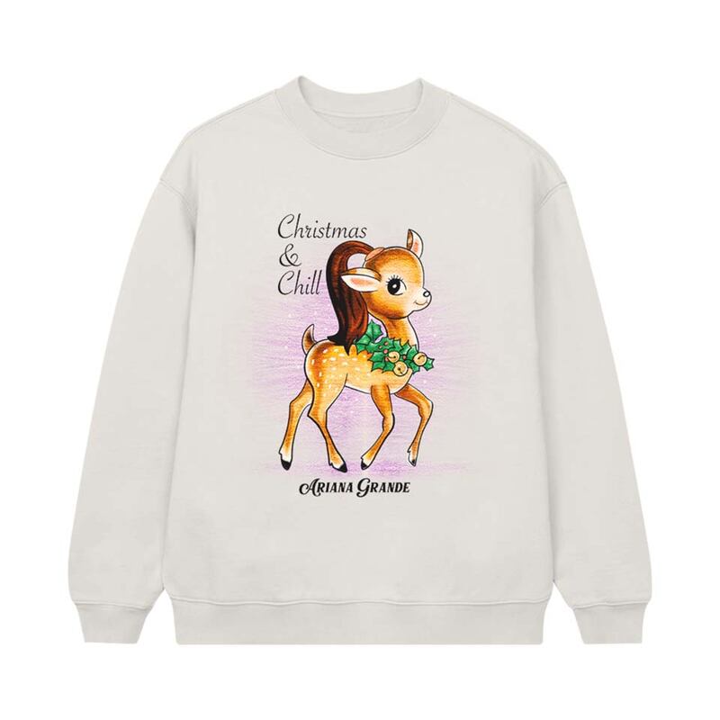 'Christmas and chill' sweatshirt, Dh220, Ariana Grande.