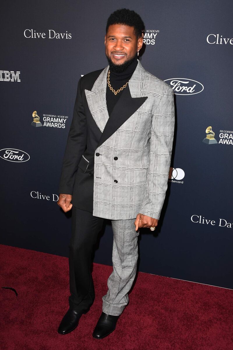 Usher attends the Pre-Grammy Gala and Grammy Salute to Industry Icons Honouring Sean 'Diddy' Combs on January 25, 2020 in Beverly Hills, California. AFP