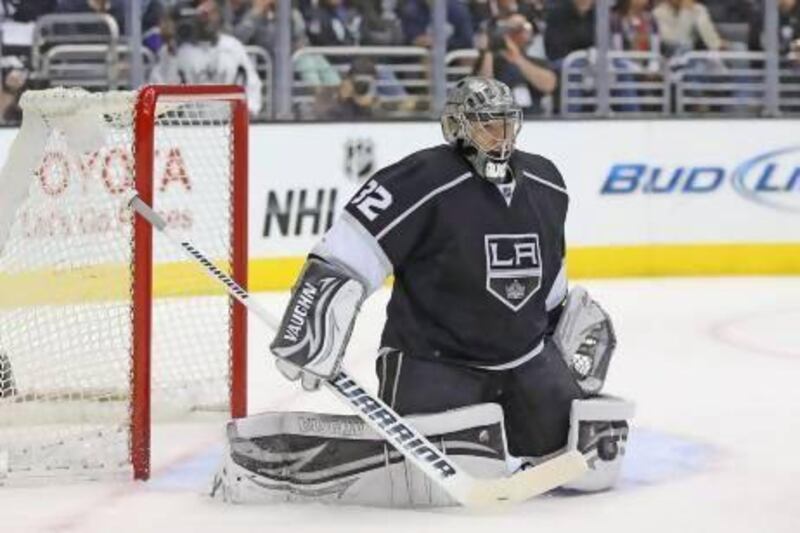 Jonathan Quick, left, got hot at the right moment for Los Angeles Kings to advance in the play-offs.