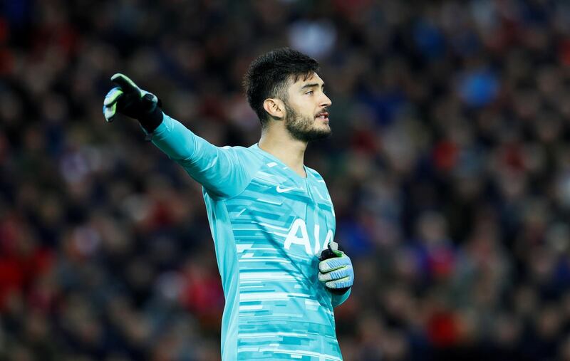 Goalkeeper: Paulo Gazzaniga (Tottenham Hotspur) – A series of outstanding saves did not bring Spurs a point at Anfield, but they enhanced the Argentine’s reputation. Reuters