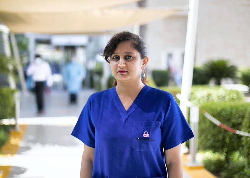 DUBAI, UNITED ARAB EMIRATES. 18 OCTOBER 2020. 
Prateeksha Shetty- Clinical Psychologist.
RAK Hospital has introduced a free-of-cost programme that offers physical, cognitive, dietary and psychological support to patients.

(Photo: Reem Mohammed/The National)

Reporter:
Section: