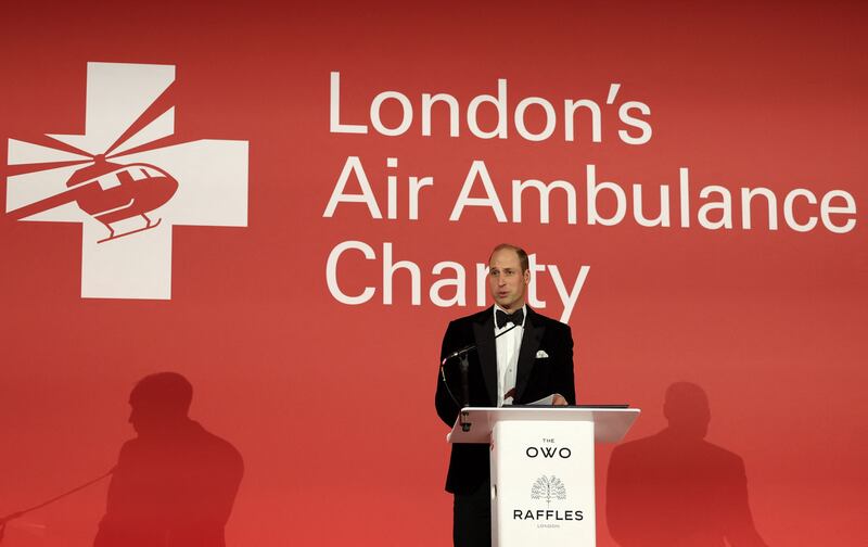 Prince William is a former pilot with the East Anglian Air Ambulance. AFP