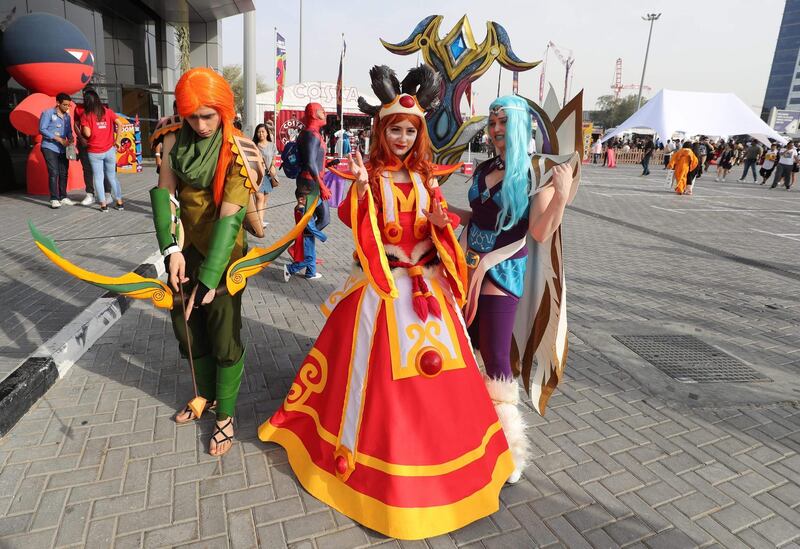 Cosplay inspired by online multiplayer games. AFP