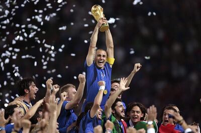 Fabio Cannavaro captained Italy to the 2006 World Cup. AFP