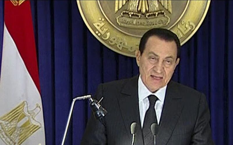 Barack Obama phoned the Egyptian president, Hosni Mubarak, and advised him to announce he was stepping down. Reuters
