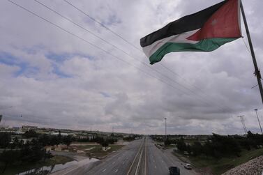 Empty streets in the Jordanian capital, Amman, during the curfew imposed to stop the spread of the coronavirus. Measures are now slowly being lifted with a view to minimising the damage on the kingdom's economy. AP Photo