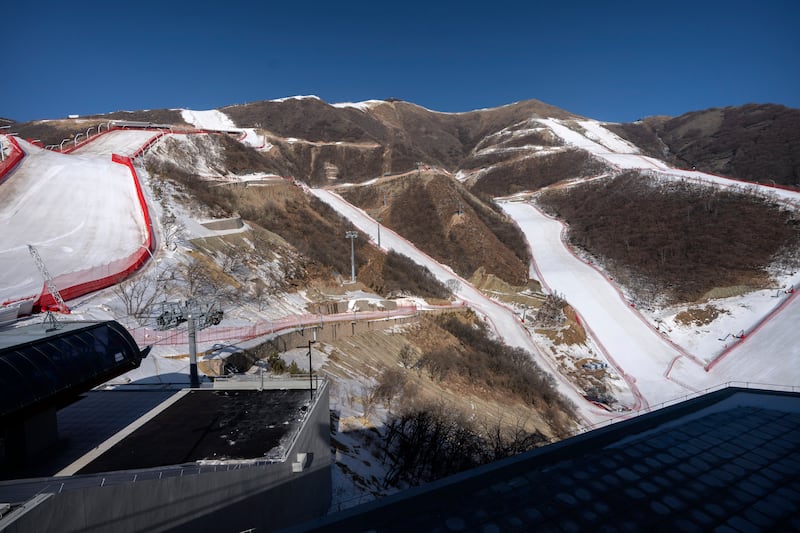 The Yanqing National Alpine Skiing Centre. AP