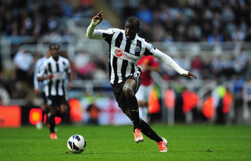 NEWCASTLE UPON TYNE, ENGLAND - OCTOBER 07:  Newcastle United player Demba Ba in action during the Barclays Premier league game between Newcastle United and  Manchester United at Sports Direct Arena on October 7, 2012 in Newcastle upon Tyne, England.  (Photo by Stu Forster/Getty Images)