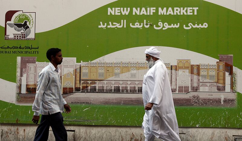 DUBAI, UNITED ARAB EMIRATES Ð Dec 29: New Naif market is in under construction in Naif area in Dubai. (Pawan Singh / The National) For News. Story by Praveen Menon *** Local Caption ***  PS2912- NAIF SOUK19.jpg