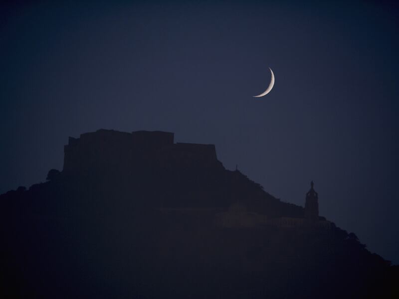 Moon over the Santa Cruz Fort, Oran, Algeria