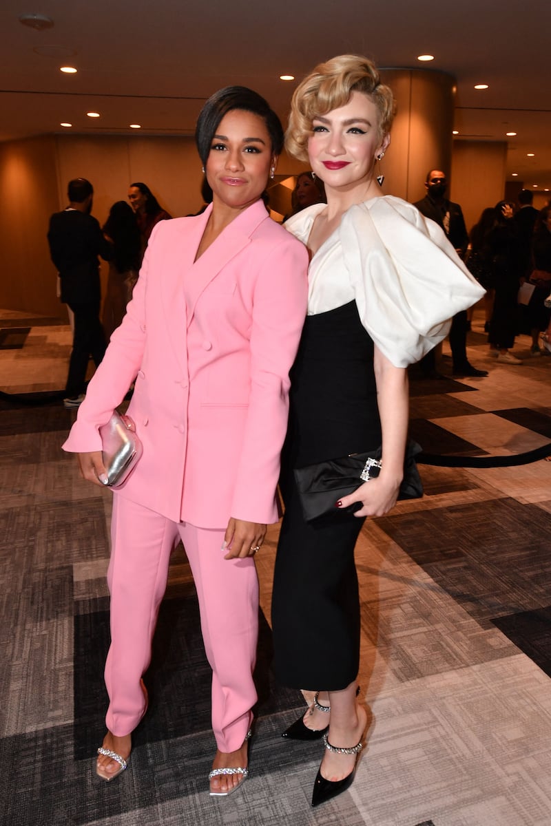 US actresses Ariana DeBose, left, and Paloma Garcia-Lee. AFP