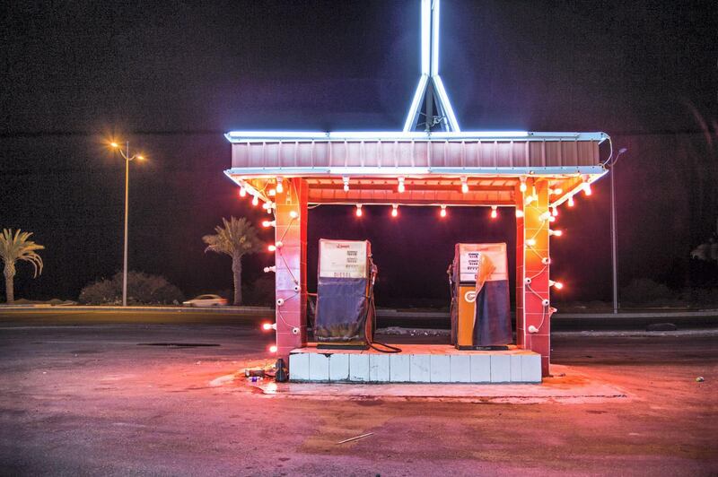 Ahmed Mater (Saudi, born 1979). Gas Station Leadlight, 2013. C-print, 60 x 90 in. (152.4 x 228.6 cm). Courtesy of the artist. © Ahmed Mater