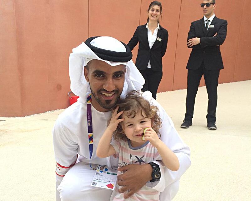 Khaled Saad, a chemist at Abu Dhabi Oil Refining Company, volunteered for the recently concluded Milan Expo. Courtesy Khaled Saad