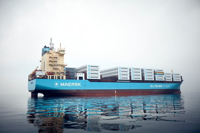 Shipping firm Maersk said it was suspending operations in the Red Sea after Yemen's Houthi rebels attacked a merchant ships. Photo: Maersk