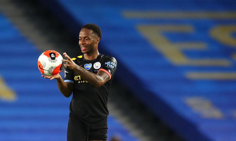 Raheem Sterling – 9, Crisp finish brought him his 25th goal of the season with the opener, then two rare headed goals to follow completed his hat-trick. PA