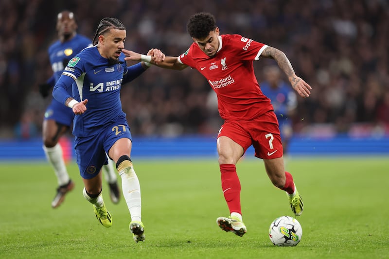 Pace and trickery caused Chelsea problems throughout as he combined well with Robertson down left. Liverpool’s main attacking threat in absence of Jota, Salah and Nunez. Getty Images