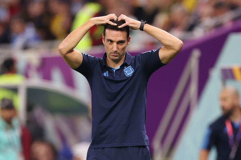 Argentina manager Lionel Scaloni. Getty