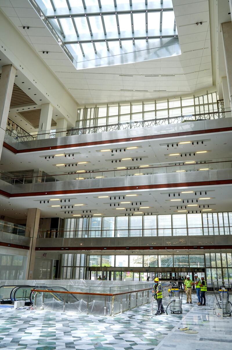 Abu Dhabi, United Arab Emirates, July 25, 2019. Exclusive tour of new expansion of Galleria, Abu Dhabi. 
Victor Besa/The National
Section:  IF   
Reporter:  Panna Munyal