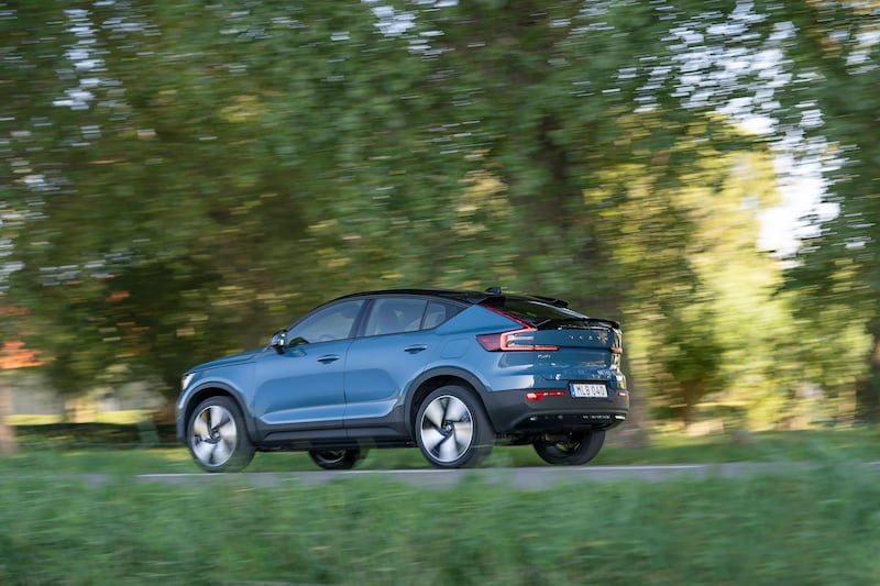 The Volvo C40 Recharge will land in the Middle East this summer and will cost about Dh200,000.