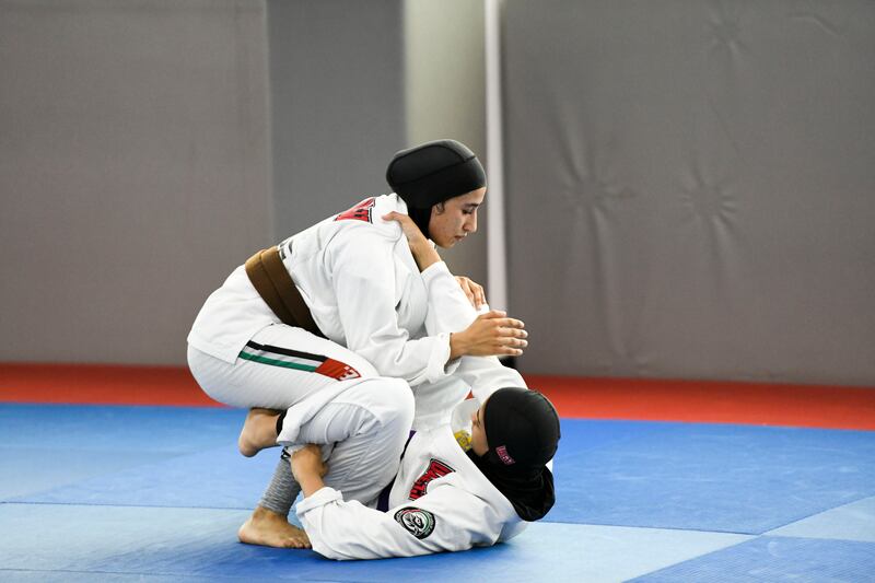 UAE fighters train for the Asian Jiu-Jitsu Championship.