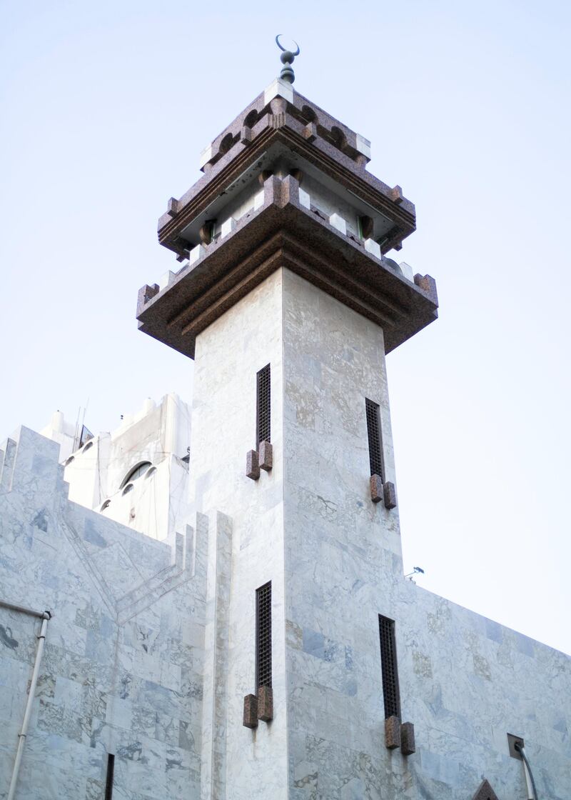 JEDDAH, KINGDOM OF SAUDI ARABIA. 2 OCTOBER 2019. 
Minaret of Masjid Al Farah in Al Balad, Jeddah’s historical district. The World Heritage Site was founded in the seventh century and was once the beating heart of Jeddah, Saudi Arabia’s second-largest city. The town was formed as an ancient trading port and acted as the primary gateway to Makkah. Today, it is famous for its traditional buildings, which were constructed with coral-stone and decorated with intricate latticed windows.
(Photo: Reem Mohammed/The National)

Reporter:
Section: