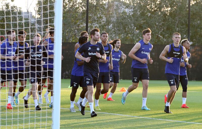 Chelsea's training camp in Abu Dhabi.