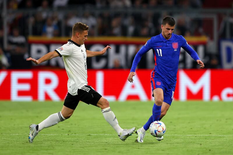 Mason Mount 6 - Forgot the Chelsea midfielder was on the pitch until he slid in Saka for a near post strike. Tested Neuer from distance just after the England goal, but the Bayern Munich stopper dived to his right to make a good save. Was more involved and looked dangerous early in the second half as he tried to take a hold of the gam. Getty Images