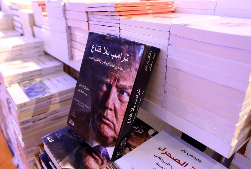 Sharjah, United Arab Emirates - Reporter: Razmig Bedirian. Arts and Culture. Books on display at Sharjah International Book Fair. Thursday, November 5th, 2020. Sharjah. Courtesy of Nathaniel Alapide
