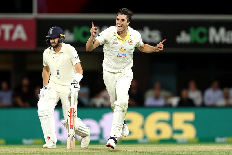 1) Pat Cummins (Australia) 21 wickets at average of 18.05. Overs bowled: 126.4. Getty