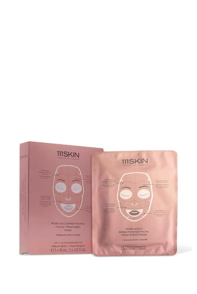 Rose Gold Facial Masks, pack of five, by 111Skin. Photo: 111Skin