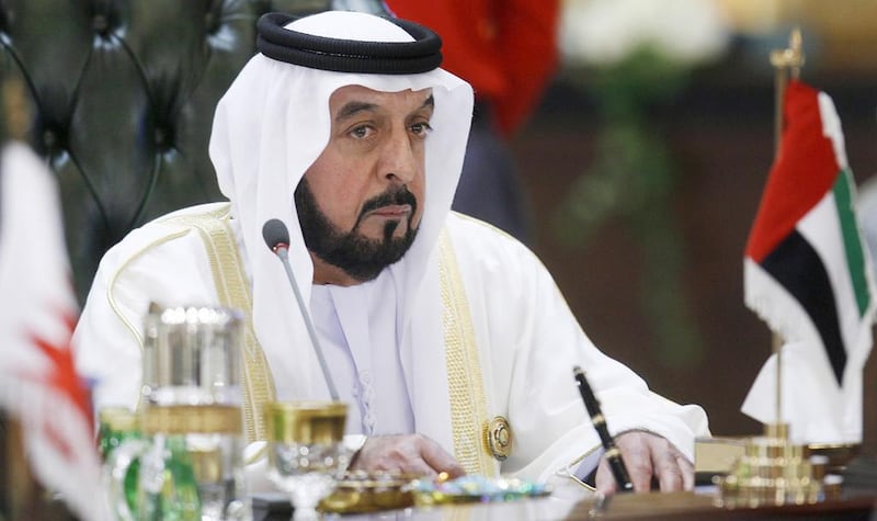 UAE president, Sheikh Khalifa bin Zayed, has been named as one of the world's most powerful people. AFP Photo/Yasser Al Zayyat