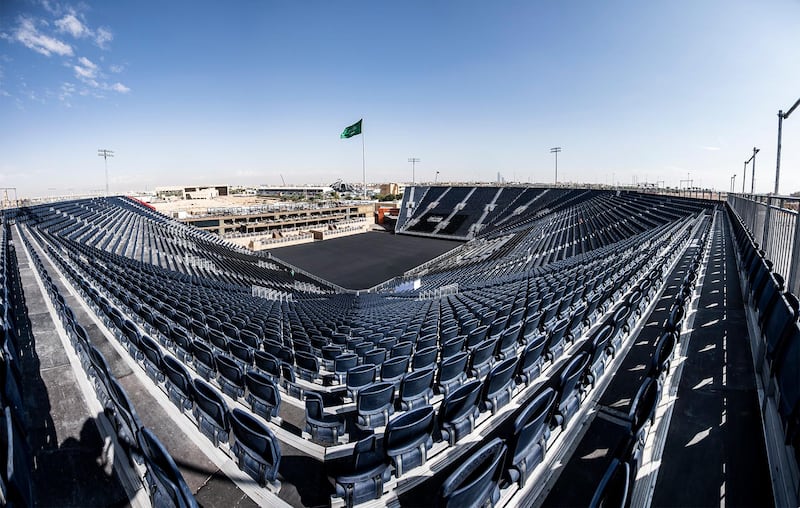 The Diriyah Arena in Saudi Arabia. PA