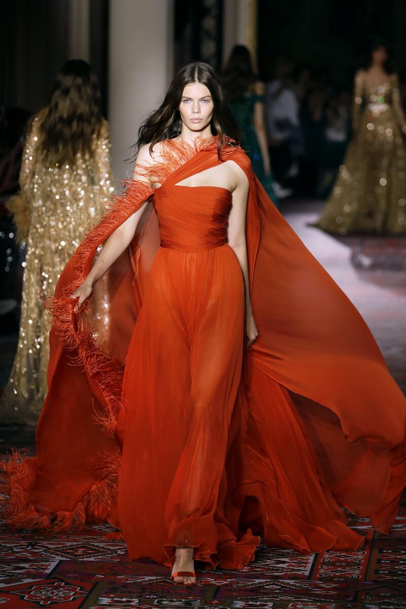 &nbsp;Zuhair Murad Fall-Winter 2019/2020 Haute Couture collection. AFP
